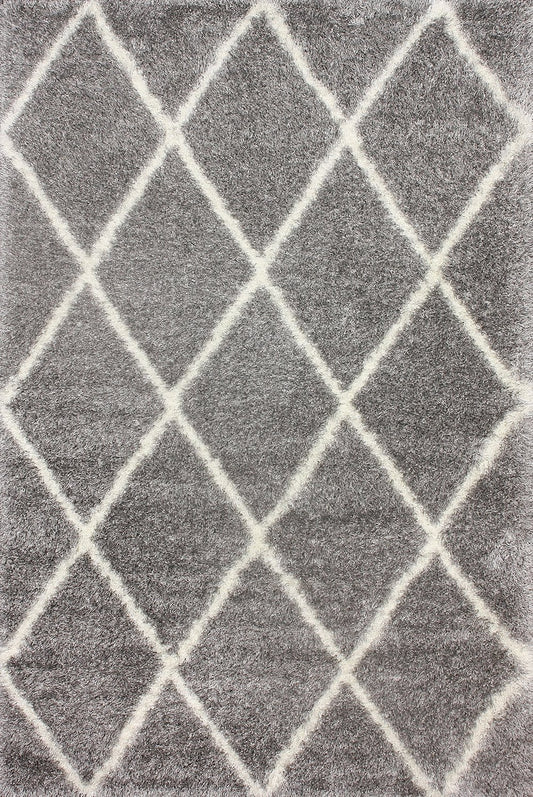 Nuloom Rugs - Machine Made Diamond Shag - Ash