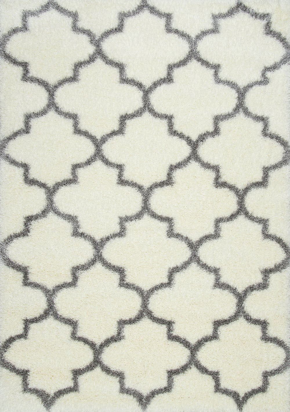 Nuloom Rugs - Luna Trellis Shag - Ivory