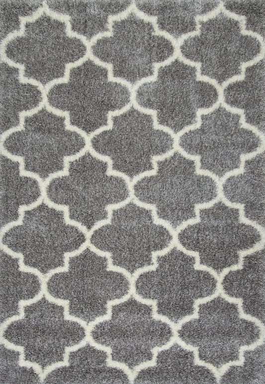 Nuloom Rugs - Luna Trellis Shag - Grey