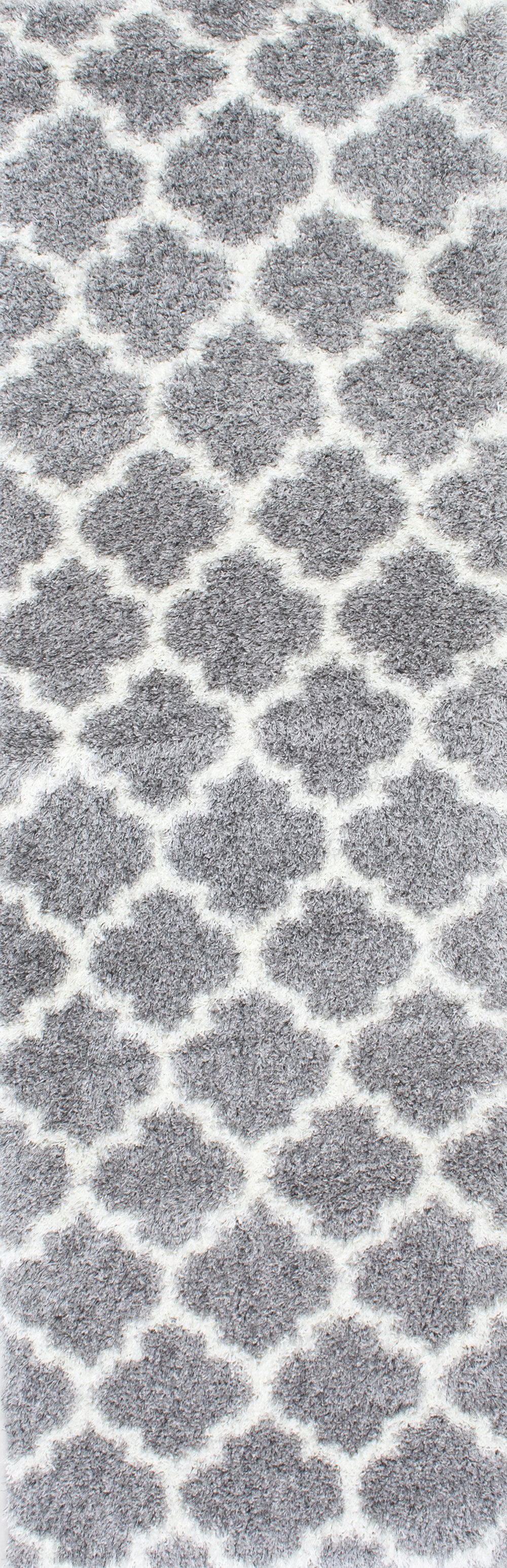 nuLOOM Rugs - Luna Trellis Shag - Grey