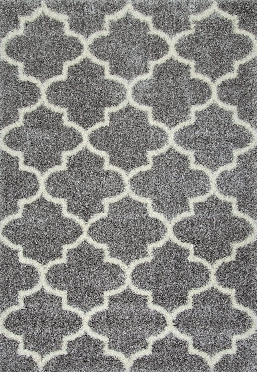 nuLOOM Rugs - Luna Trellis Shag - Grey