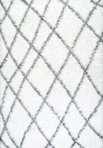 nuLOOM Rugs - Alvera Easy Shag - White