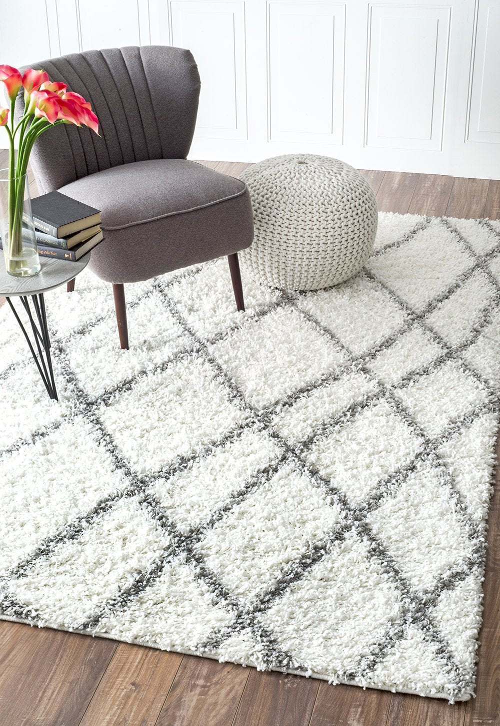 Nuloom Rugs - Alvera Easy Shag - White