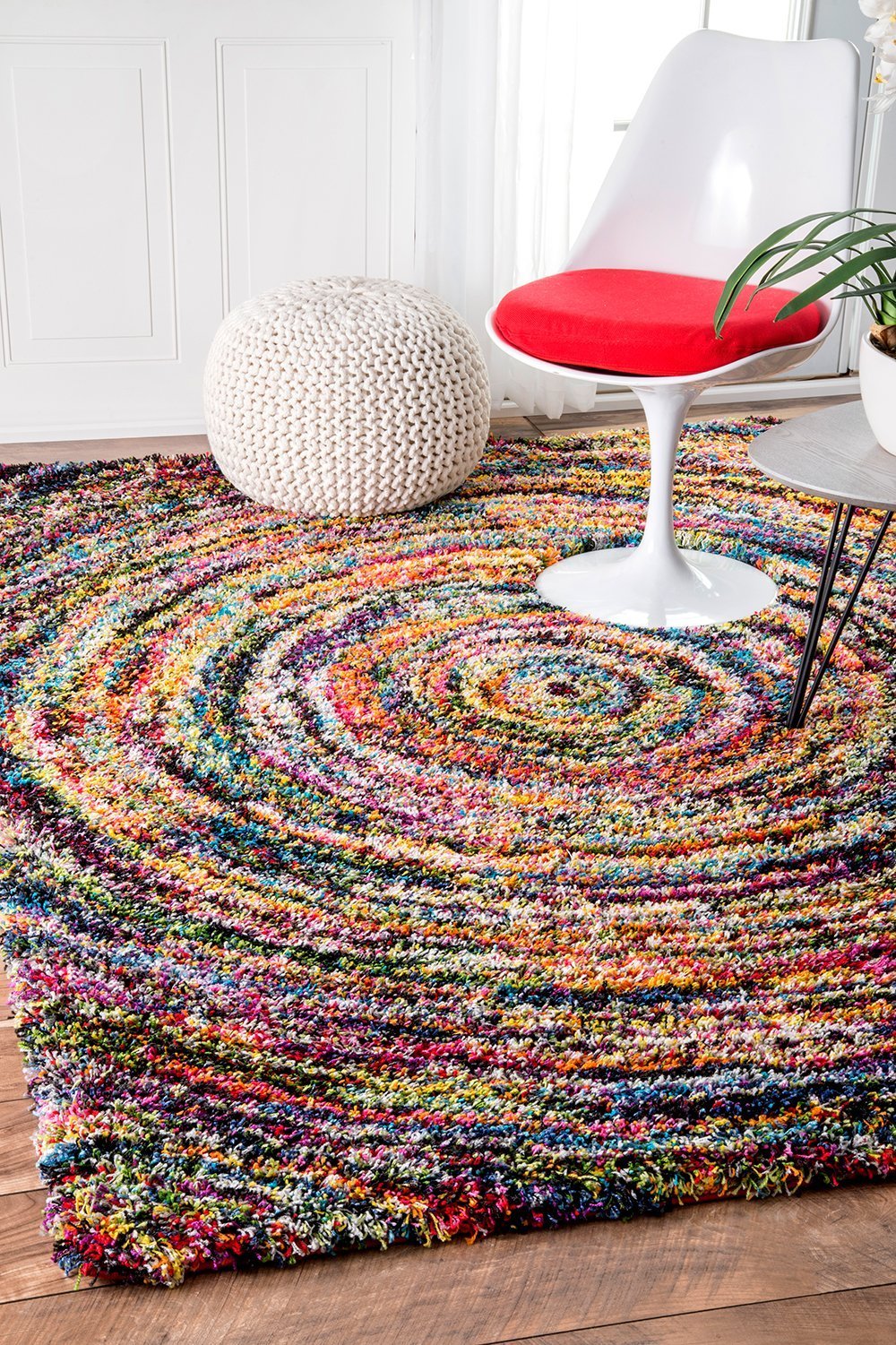 Nuloom Rugs - Ardelle Swirl Shaggy - Multi