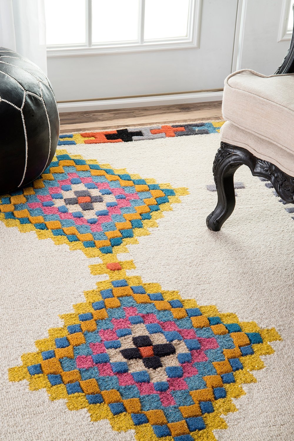 Nuloom Rugs - Hand Tufted Tribal Jodie - Beige