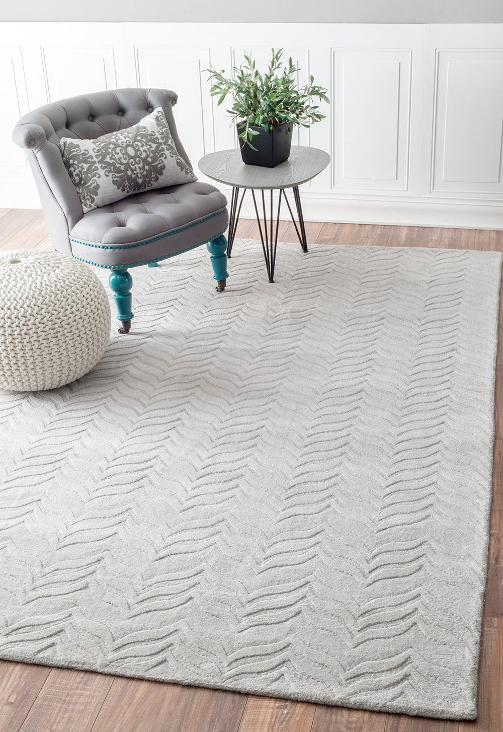 Nuloom Rugs - Hand Woven Lundberg - Grey