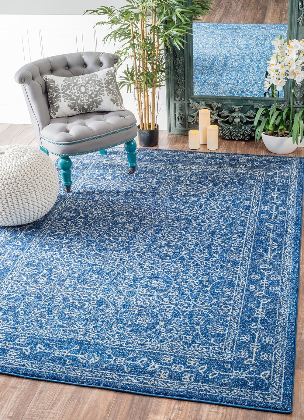 Nuloom Rugs - Vintage Waddell - Dark Blue