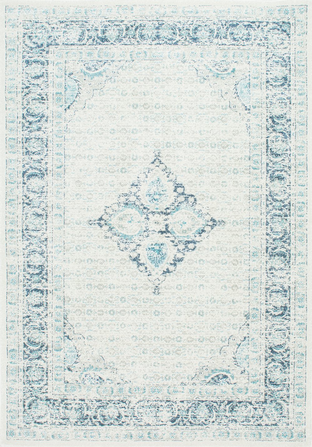 Nuloom Rugs - Vintage Pauley - Light Blue