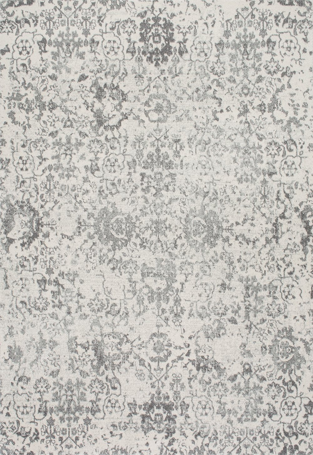 Nuloom Rugs - Floral Damask Nubia - Grey