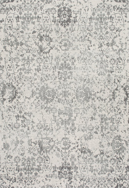 Nuloom Rugs - Floral Damask Nubia - Grey