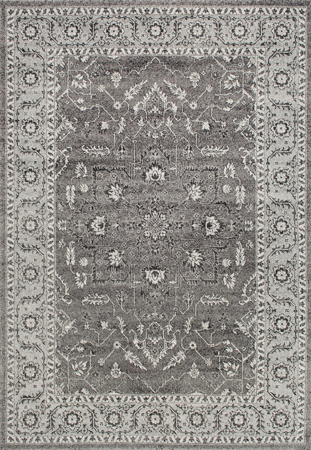 Nuloom Rugs - Vintage Abbey Blossom - Dark Grey