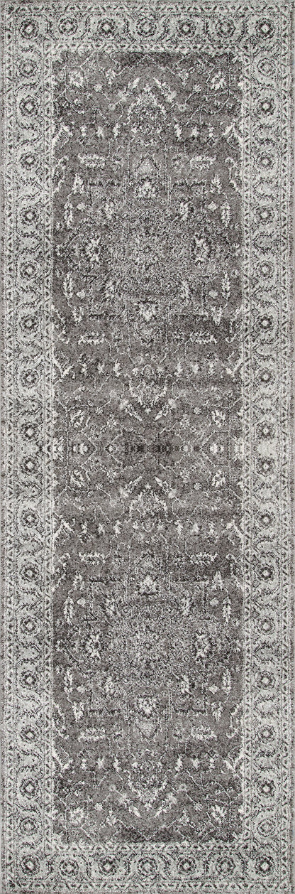 Nuloom Rugs - Vintage Abbey Blossom - Dark Grey