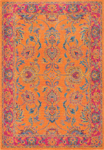 nuLOOM Rugs - Floral Persian Mirella - Orange