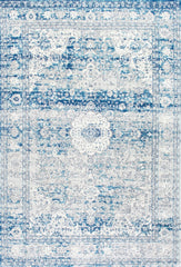 nuLOOM Rugs - Vintage Medallion Lela - Blue