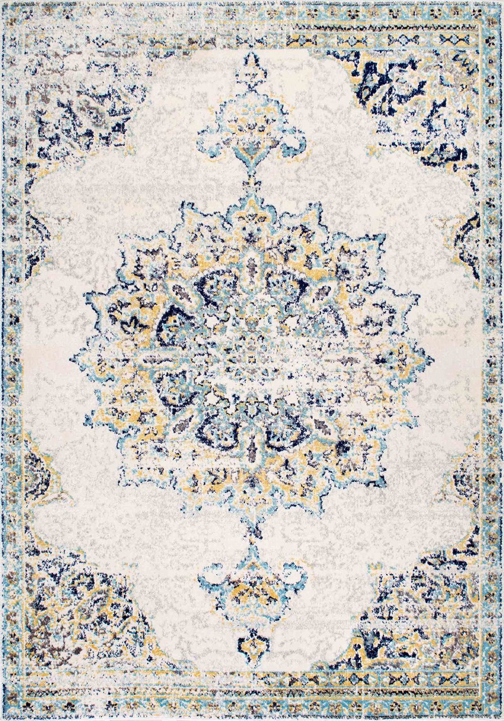 Nuloom Rugs - Vintage Medallion Leola - Blue