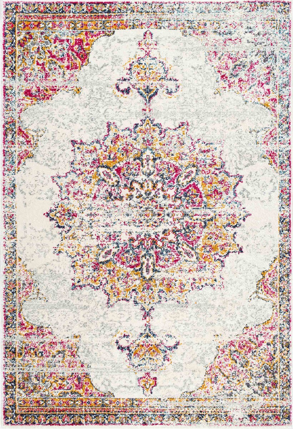 Nuloom Rugs - Vintage Medallion Leola - Pink