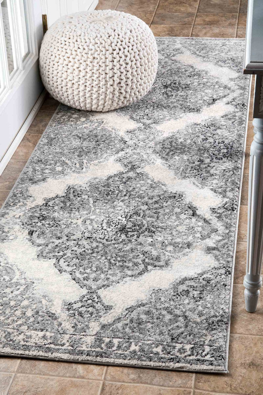 nuLOOM Rugs - Vintage Medallion Rosendo - Grey