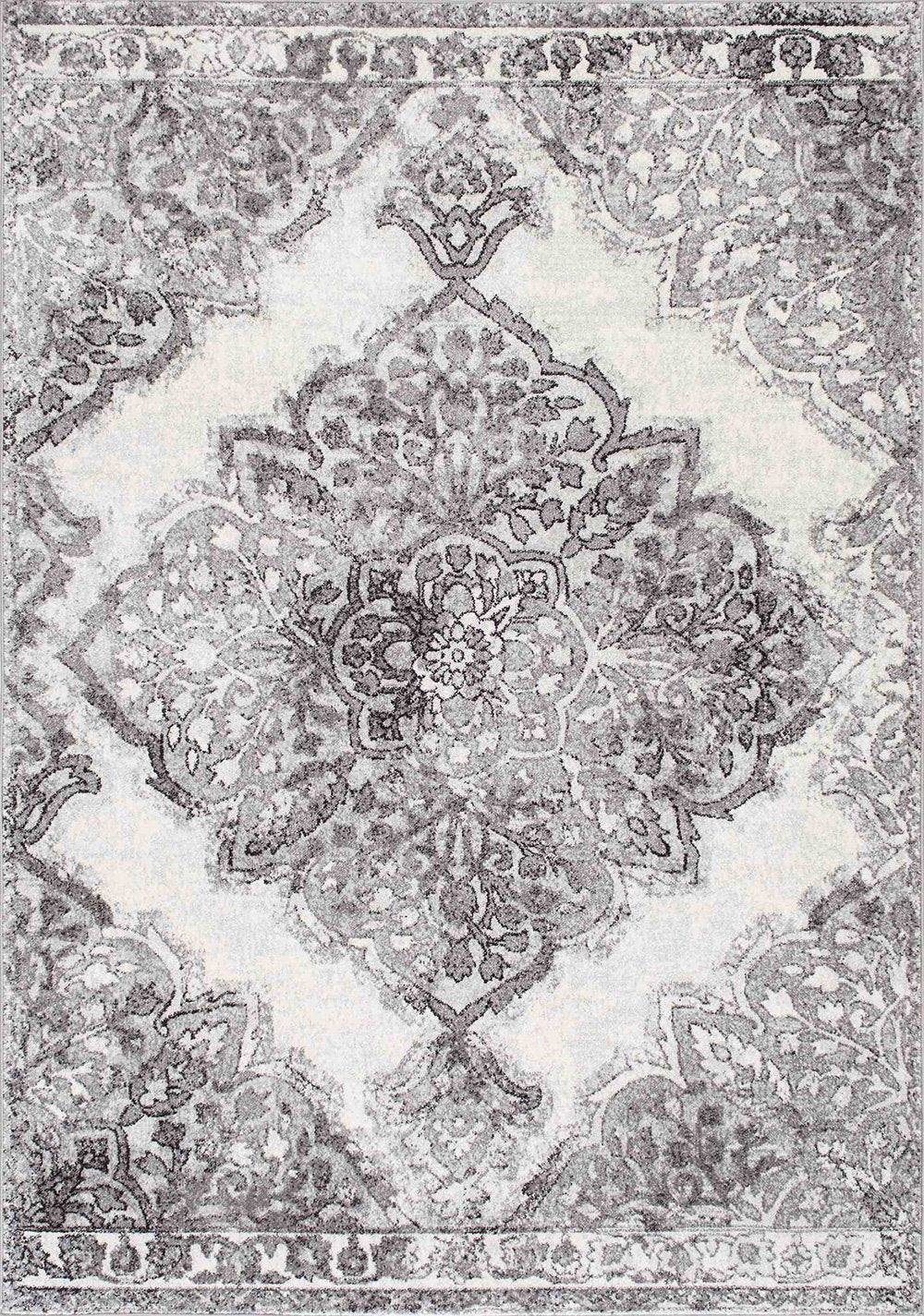 Nuloom Rugs - Vintage Medallion Rosendo - Grey