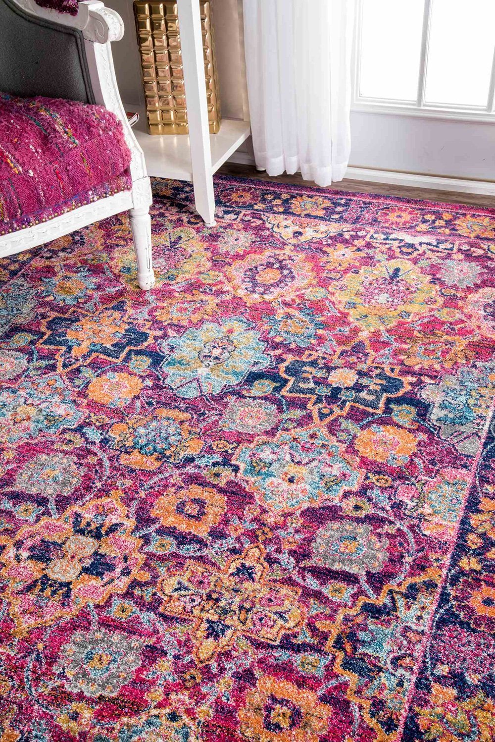 Nuloom Rugs - Persian Leilani  - Fuchsia