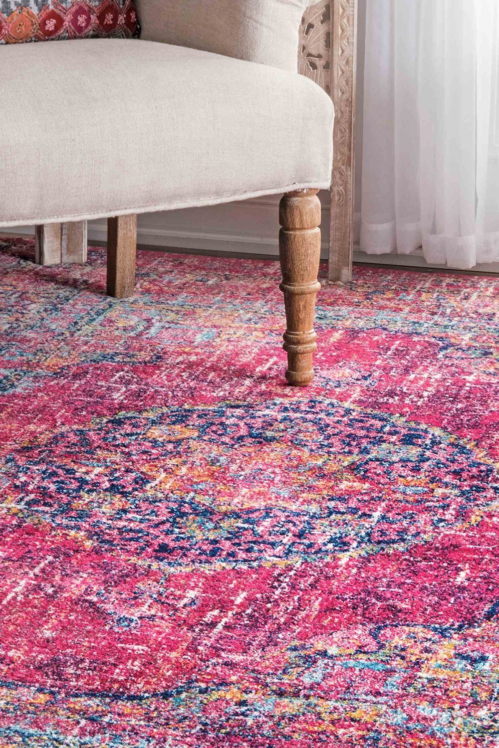 Nuloom Rugs - Persian Vintage Arla  - Fuchsia