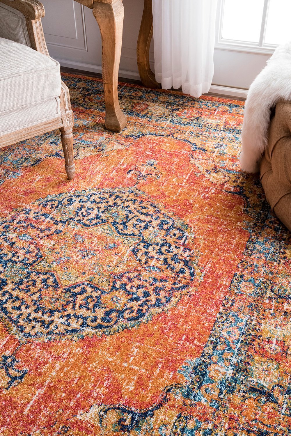 Nuloom Rugs - Persian Vintage Olivia  - Orange