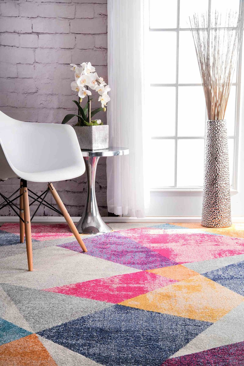 Nuloom Rugs - Abstract Mosaic Anya  - Multi