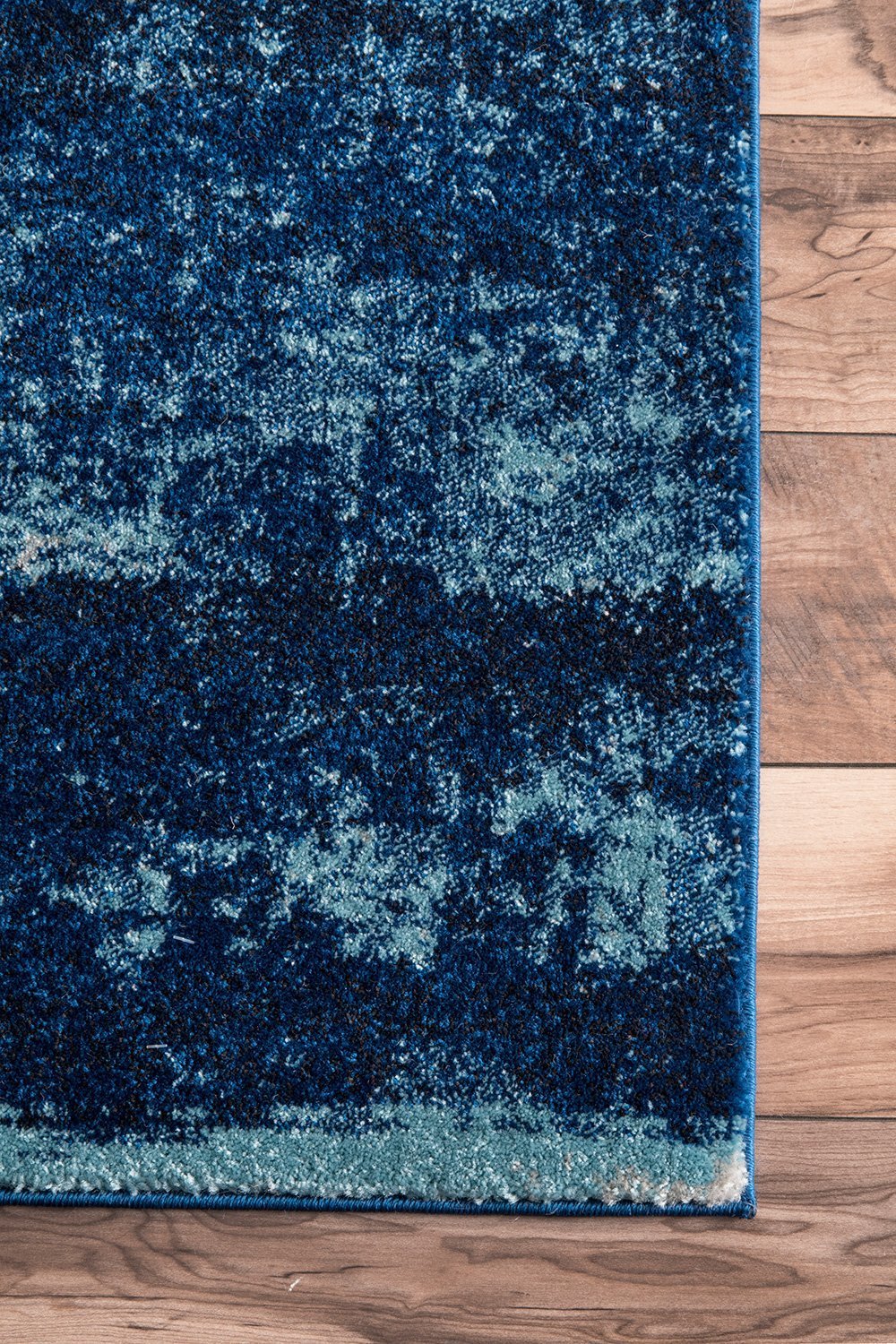 Nuloom Rugs - Tanja Overdyed Medallion - Blue