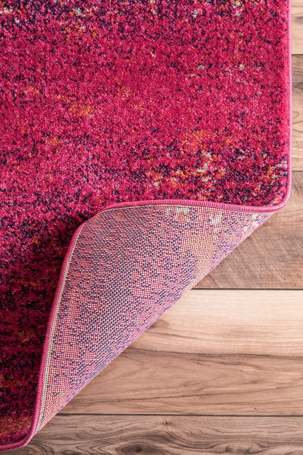 Nuloom Rugs - Tanja Overdyed Medallion - Fuchsia