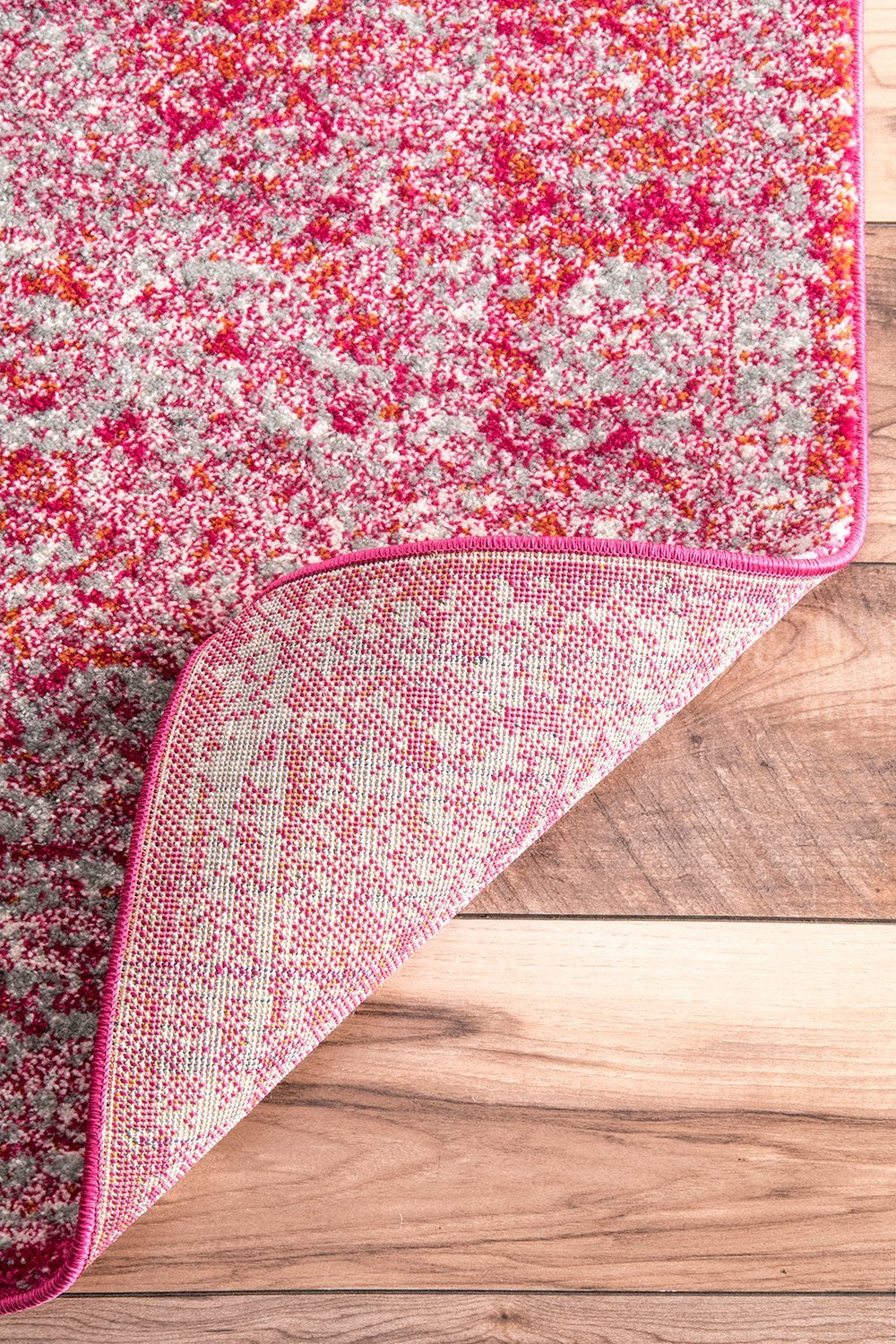 Nuloom Rugs - Tanja Overdyed Medallion - Pink