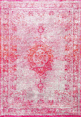 nuLOOM Rugs - Tanja Overdyed Medallion - Pink