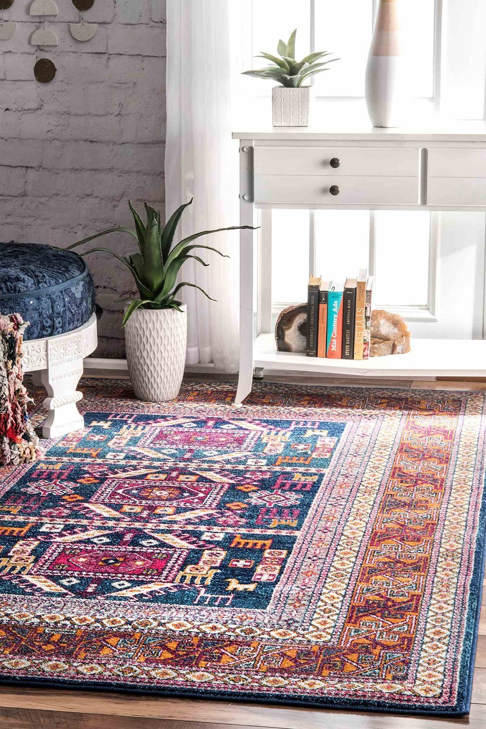 Nuloom Rugs - Tribal Marisela  - Navy