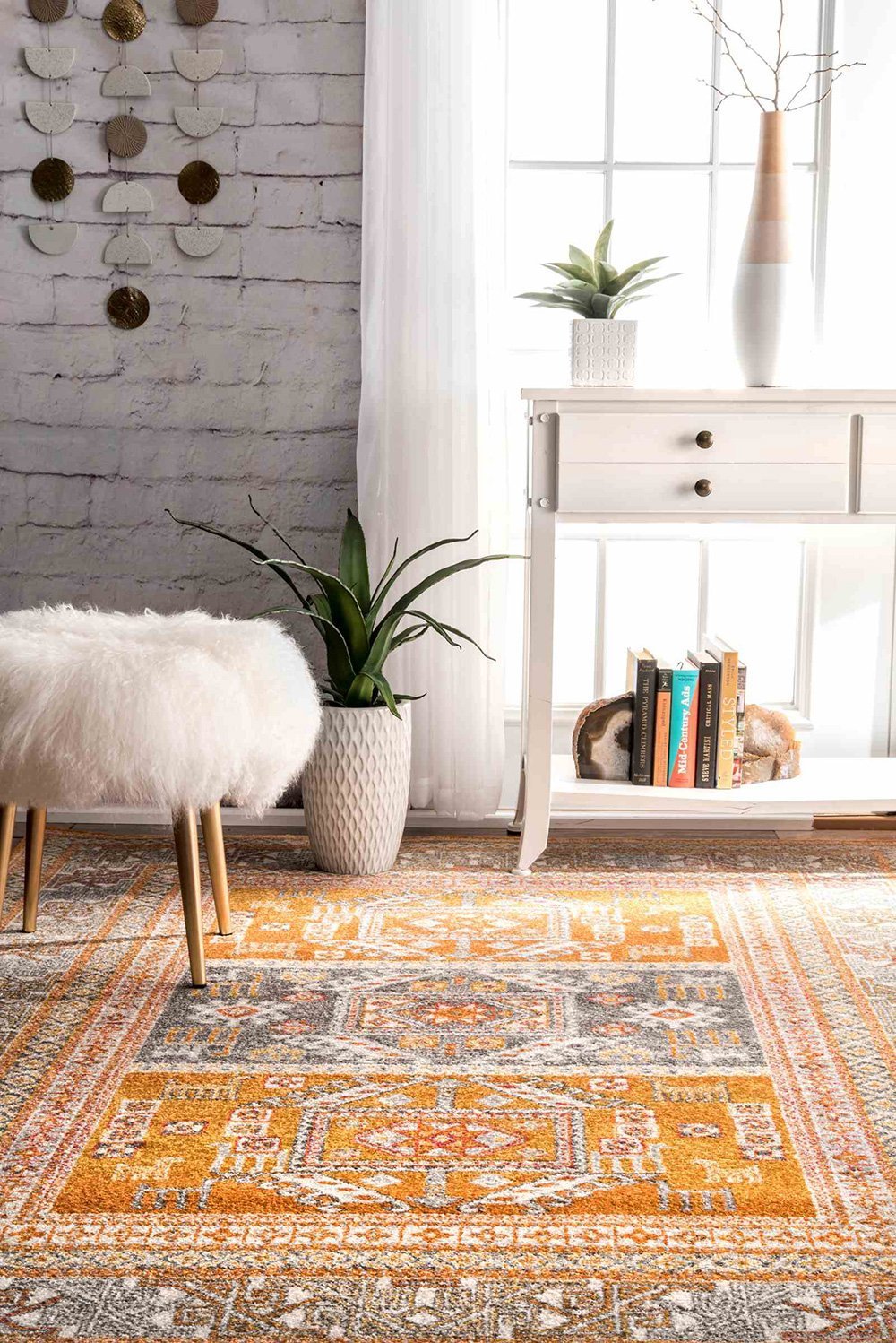 Nuloom Rugs - Tribal Marisela  - Yellow