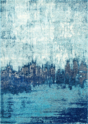 nuLOOM Rugs - Alayna Abstract - Blue
