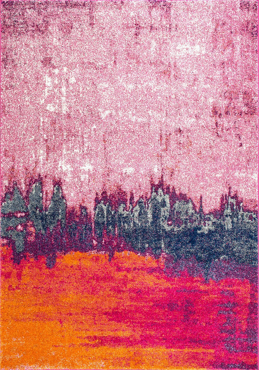 Nuloom Rugs - Alayna Abstract - Pink