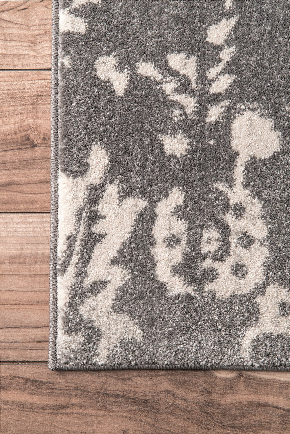 Nuloom Rugs - Arvilla Damask - Charcoal