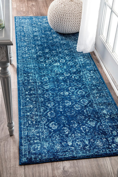 nuLOOM Rugs - Herminia Vintage Trellis - Blue