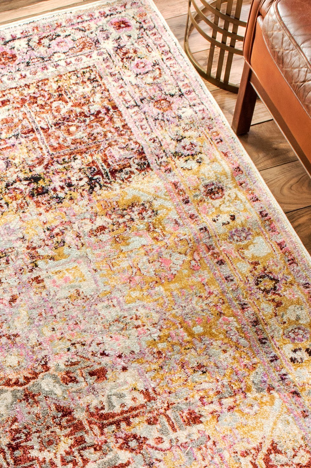 Nuloom Rugs - Vintage Farrah - Light Pink