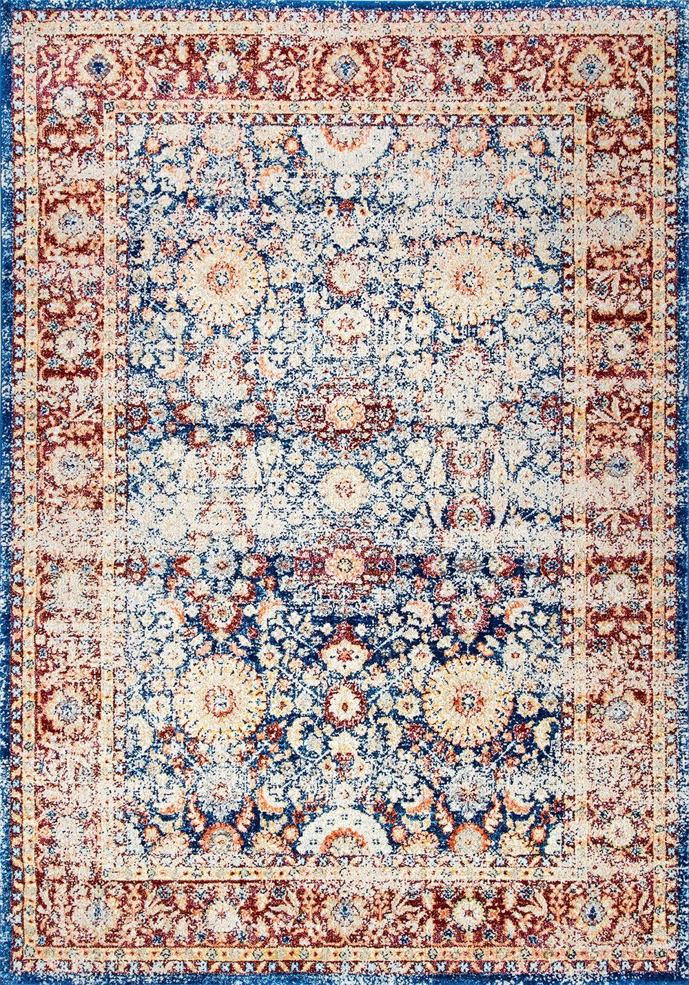 Nuloom Rugs - Vintage Persian Zoila  - Blue