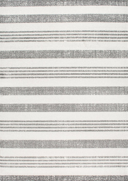 Nuloom Rugs - Striped Kelsi - Grey
