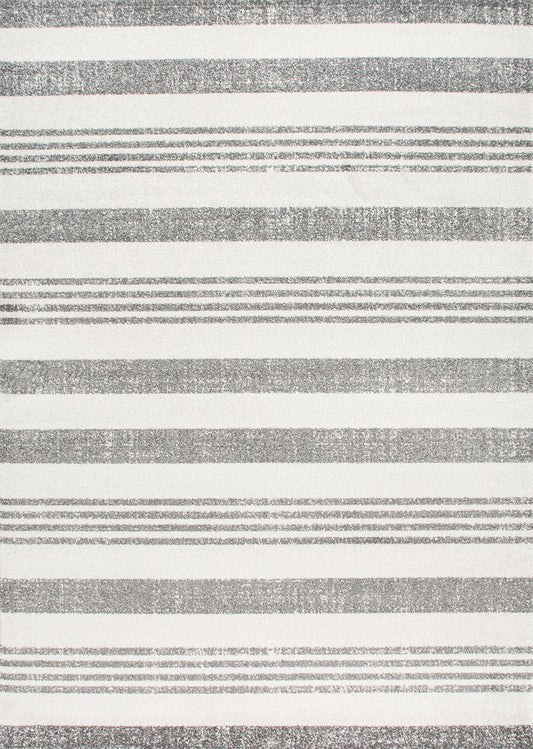 Nuloom Rugs - Striped Kelsi - Grey