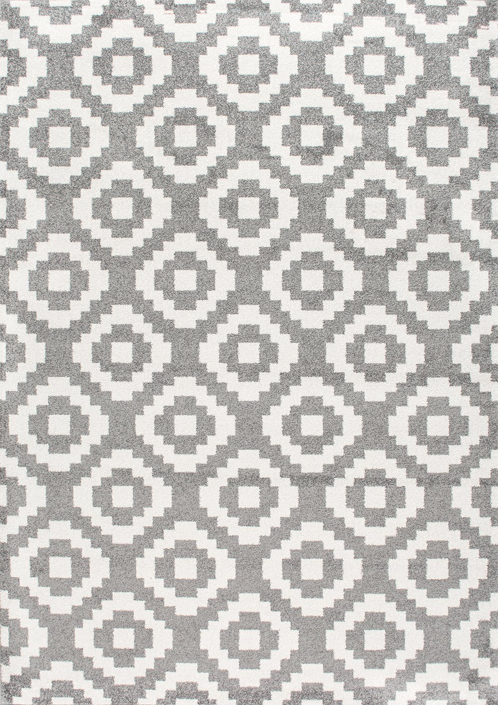 Nuloom Rugs - Pixel Trellis Julian - Grey