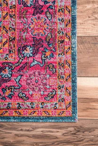 Nuloom Rugs - Persian Floral Yoshie - Pink