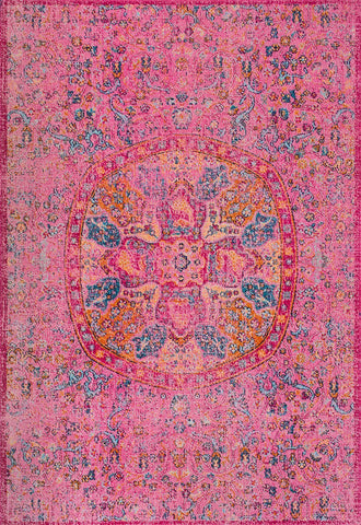 nuLOOM Rugs - Celina Floral Mandala - Pink
