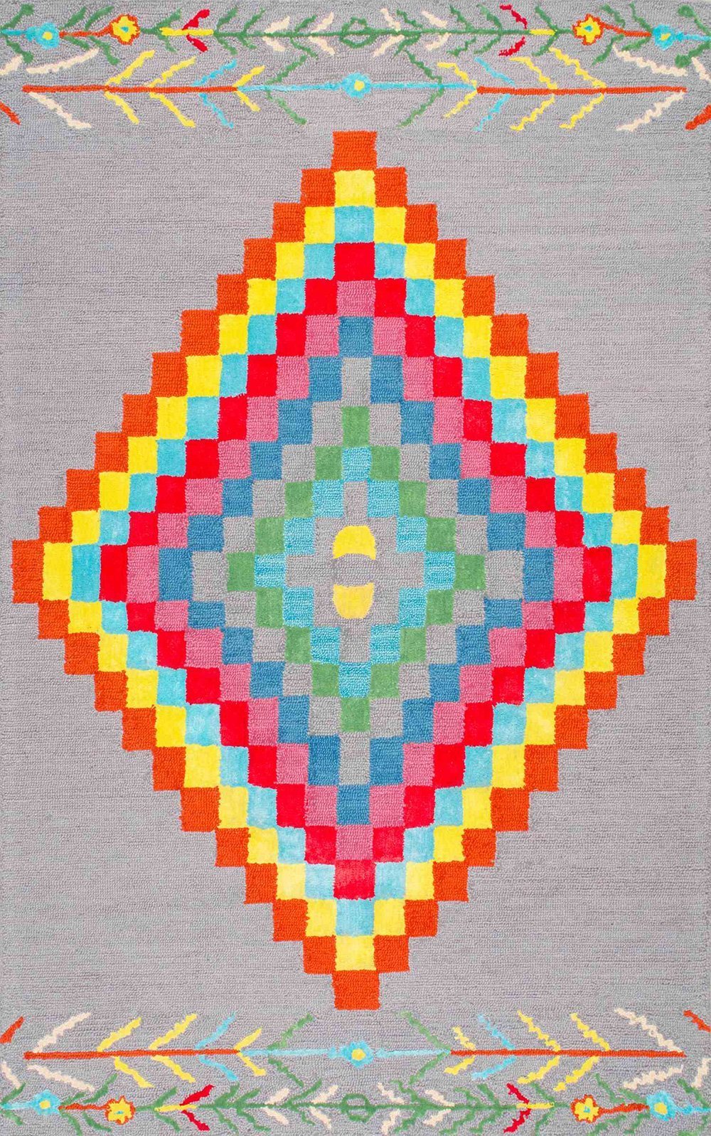 Nuloom Rugs - Hand Tufted Tribal Rima - Multi