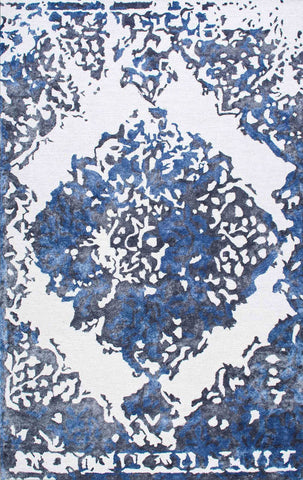 nuLOOM Rugs - Hand Tufted Damask Tilda - Blue