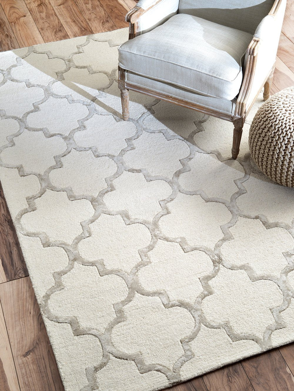 Nuloom Rugs - Hand Tufted Park Avenue Trellis - Nickel