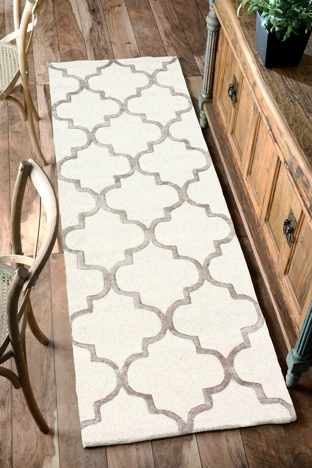 Nuloom Rugs - Hand Tufted Park Avenue Trellis - Nickel