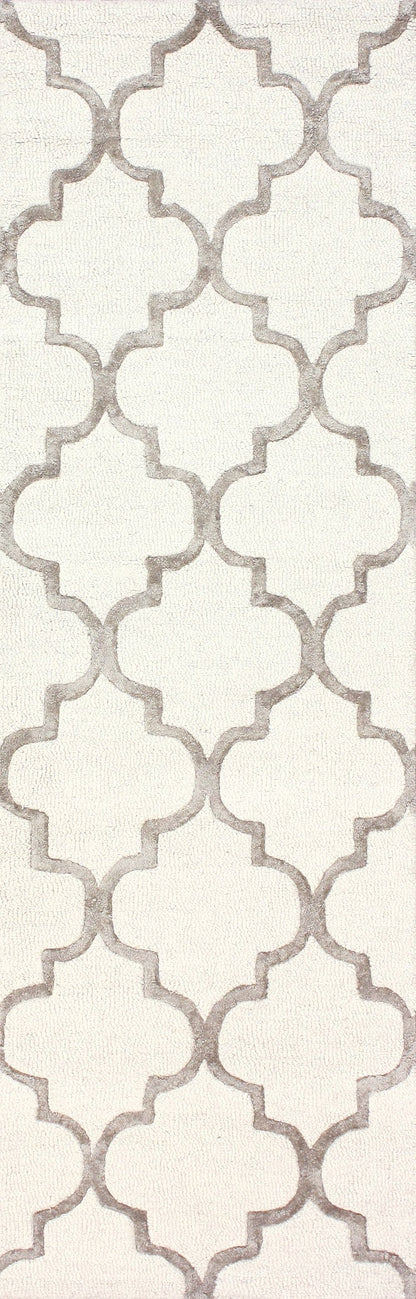 Nuloom Rugs - Hand Tufted Park Avenue Trellis - Nickel