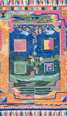 nuLOOM Rugs - Delisa Abstract Tassel - Multi