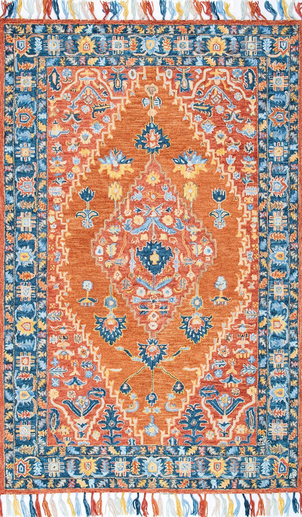 Nuloom Rugs - Sharyl Tropical Floret Tassel - Rust